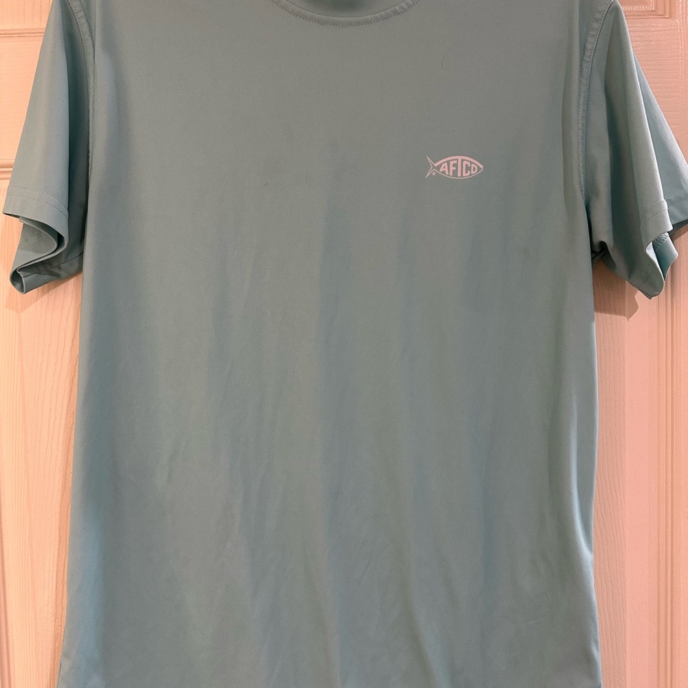 AFTCO Men's Light Blue Short Sleeve Tee